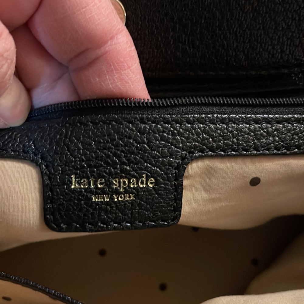 Kate Spade Black Pebbled Leather Purse - Picture 7 of 9